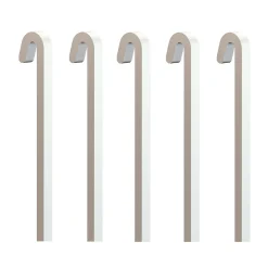 Pack 5 tiges carrées droites Acier 40 kg - 4 mm - Accessoire Cimaise Tableau 100 cm