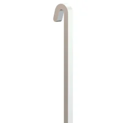 Pack 5 tiges carrées droites alu 20 kg - 4 mm - Accessoire Cimaise Tableau Blanc laqué , 100 cm