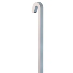Pack 5 tiges carrées droites alu 20 kg - 4 mm - Accessoire Cimaise Tableau Blanc laqué , 100 cm