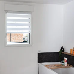 Pack éco de 2 stores Jour Nuit Gris H 150 cm x L 42 cm sans perçage