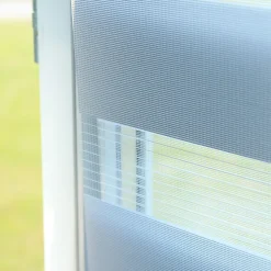 Pack éco de 2 stores Jour Nuit Gris H 150 cm x L 32 cm sans perçage