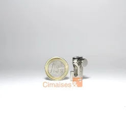 Pack de 5 crochets réglables à vis H50 pour tableau - 5kg - 2 mm - Accessoire Cimaise Newly
