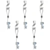 Pack de 5 kit d'accrochages tableaux Artiteq - suspension sur grilles, panneaux, cloisons - Max 4kg