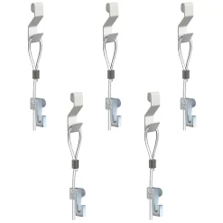 Pack de 5 kit d'accrochages tableaux Artiteq - suspension sur grilles, panneaux, cloisons - Max 4kg