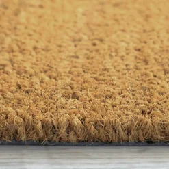 Paillasson - Tapis brosse Coco - Ecru - Ep, 17 mm - Rouleau de 2m x 1m