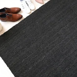 Paillasson - Tapis brosse Coco - Anthracite - Ep, 17 mm - Rouleau de 2m x 1m