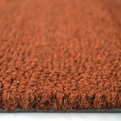 Paillasson - Tapis brosse Coco - Rouille - Ep 17 mm - Rouleau de 2m x 9m