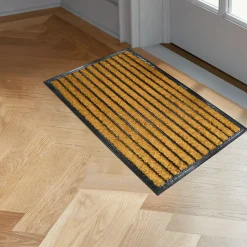 Paillasson coco caoutchouc Bugala à rayures GoodHome L.45 x l.75 cm