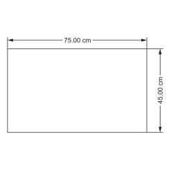 Paillasson coco caoutchouc Bugala à rayures GoodHome L.45 x l.75 cm