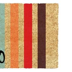 Paillasson coco Hello multicouleur L.60 x l.40 cm