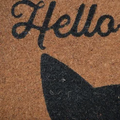 Paillasson coco Kebir Chat Hello there GoodHome L.60 x l.40 cm