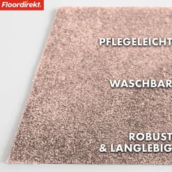 Paillasson Domenico Tapis de propreté élégant et pratique Beige clair 50 x 80 cm - Floordirekt