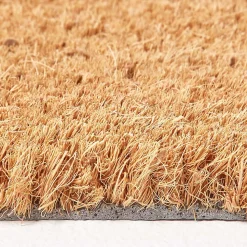 Paillasson en fibres naturelles de coco en forme de teckel, 75 cm - HOMESCAPES