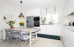 Paillasson intérieur cuisine uni gris 50 x 120 cm