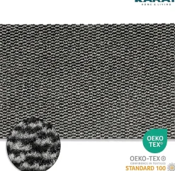 Paillasson Mélange, Tapis de Porte pour l'entrée, label OEKO-TEX standard 100, Noir et Blanc, 200 x 300 cm