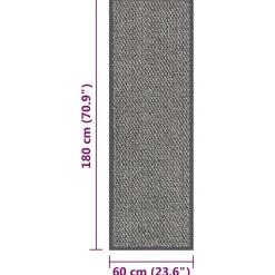 Paillasson touffeté 60x180 cm Marron clair vidaXL