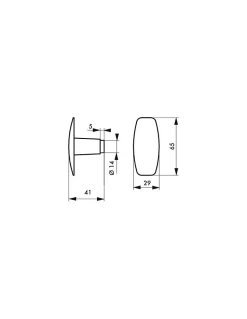 Paire bouton-bequille pour serrure en applique horizontale, carré 6mm, fourreau adaptateur 7mm, 1 portée - THIRARD