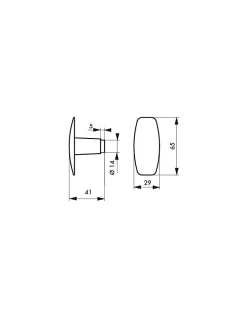 Paire de boutons pour porte, carré 6mm, fourreau adaptateur 7mm - THIRARD