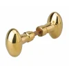 Paire de boutons pour porte, carré 6x110mm, 1 portée, laiton poli - THIRARD