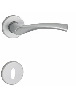 Paire de béquilles Canopee pour porte, carré 7mm, argent - THIRARD