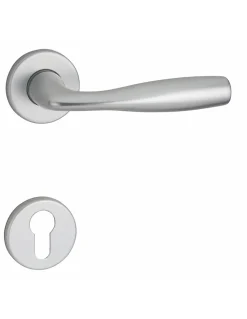 Paire de béquilles Lada pour porte, carré 7mm, argent - THIRARD