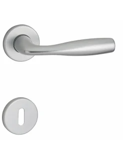 Paire de béquilles Lada pour porte, carré 7mm, argent - THIRARD