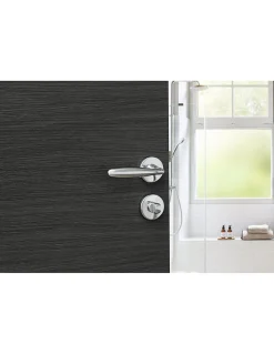Paire de béquilles Luxor pour porte, carré 7mm, chromé brillant - THIRARD