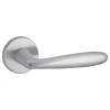 Paire de béquilles Luxor pour porte, carré 7mm, chromé satiné - THIRARD