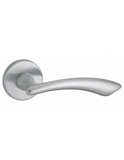 Paire de béquilles Maxima pour porte, carré 7mm, chromé satiné - THIRARD