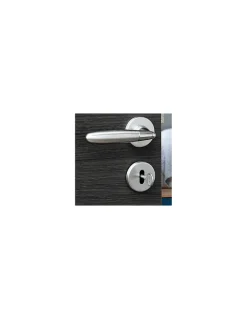 Paire de béquilles Mirella2 pour porte, carré 7mm, chromé brillant/satiné - THIRARD