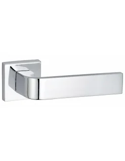 Paire de béquilles Monza pour porte, carré 7mm, chromé brillant - THIRARD