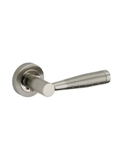 Paire de béquilles pour porte, carré 7 mm, nickelé satiné - THIRARD