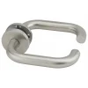 Paire de béquilles pour porte, carré 7mm, aspect inox, vis de fixation invisible - THIRARD