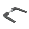 Paire de béquilles pour porte, carré 7mm, 1 portée, noir - THIRARD