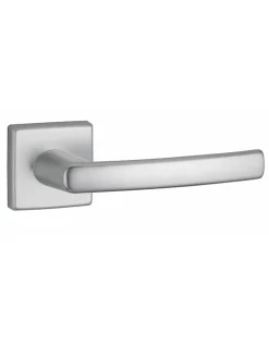 Paire de béquilles Veles pour porte, carré 7mm, argent - THIRARD