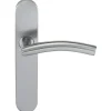 Paire de Poignées de porte KLOSE besser Inox 304 sur Plaque "Romy Vague" - Bec de cane