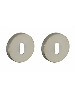 Paire de rosaces, trou de clé, inox - THIRARD