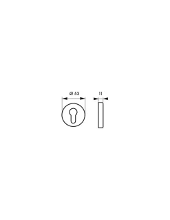 Paire de rosaces, trou de cylindre, couleur F2 - THIRARD