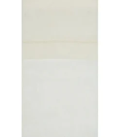 Paire de vitrage en lin avec finition soignée point clair - 60x120cm - Ecru