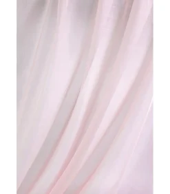 Paire de vitrages unis - 60x140cm - Rose