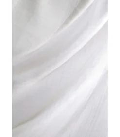 Paire de vitrages unis - 60x140cm - Blanc