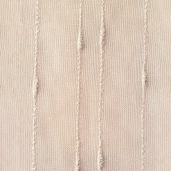Paire de voilages brodés en polyester, 60x160cm, finition passe-tringle, couleur galet