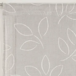 Paire de Voilages Effet Lin Imprimé Gomme 60x160cm - Élégance Grise Dylrev