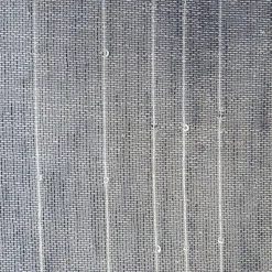 Paire de voilages en étamine avec sequins, 60x90cm, gris, prêts à poser