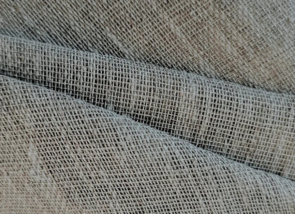 Paire de voilages en étamine unie avec œillets métalliques 60x90cm - Gris