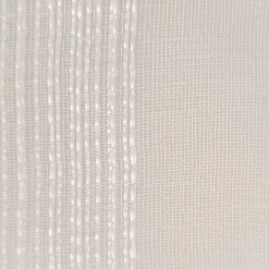 Paire de voilages en étamine ivoire avec fines rayures - 60x160cm, prêts à poser