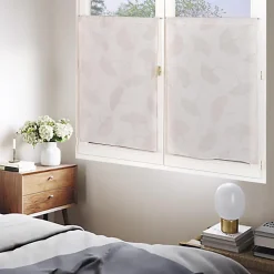 Paire de Voilages Jacquard Fleurs de Ginkgo 60x90cm - Galet