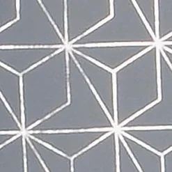 Paire de voilages métallisés 60x160cm prêts à poser en gris.