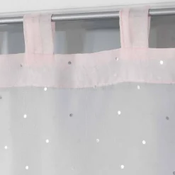Paire de Voilages "Orion" 60x160cm Rose