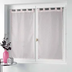Paire de Voilages "Orion" 60x90cm Rose